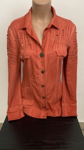 BOTTEGA tanek elastičen bombažen blazer, št. L-XL