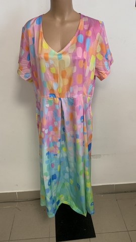 Lahkotna dolga obleka, št. XL-2XL