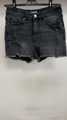 Elastične jeans kratke hlače z višjim pasom, št. M
