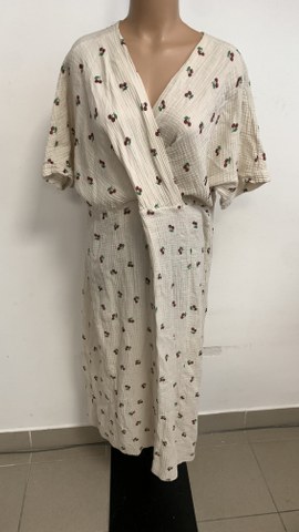 Lahkotna bombažna obleka, št. L-XL