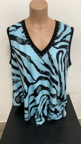 Elastična asimetrična tunika/majica, št. 2XL